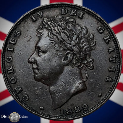 Great Britain 1829 Farthing 1/4d GB3340