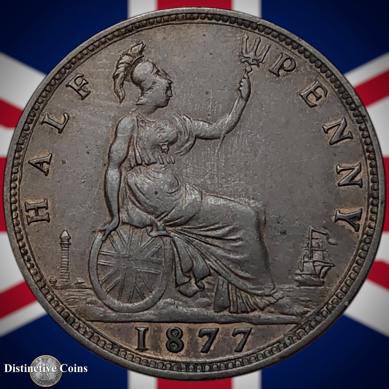 Great Britain 1877 Half Penny 1/2d GB5541