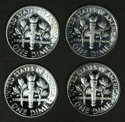 US 1964 Roosevelt Dimes (x4) Proof  A2907
