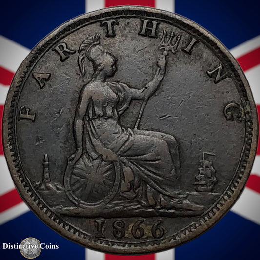 Great Britain 1866 Farthing 1/4d GB3574