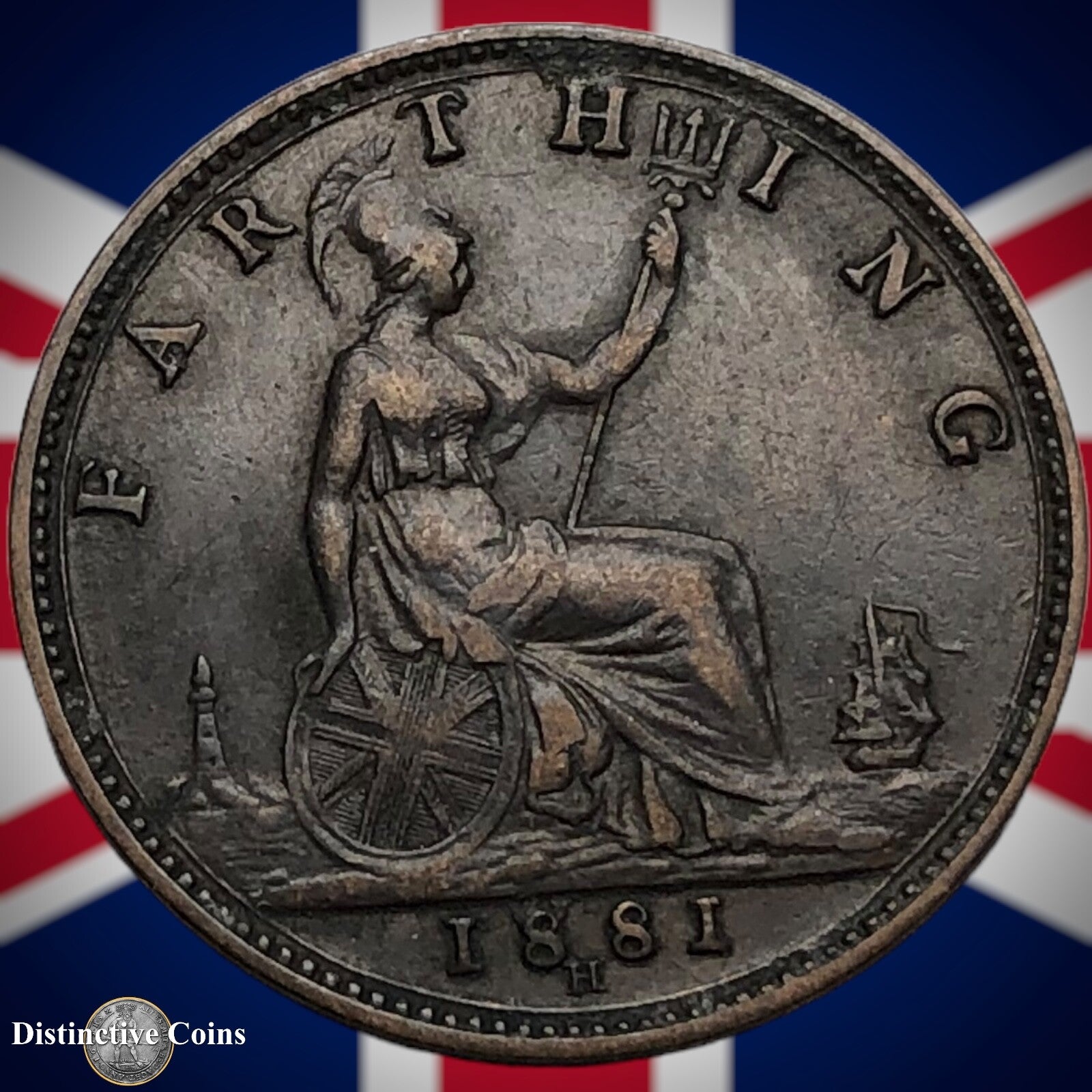 Great Britain 1881 H Farthing 1/4d GB3914