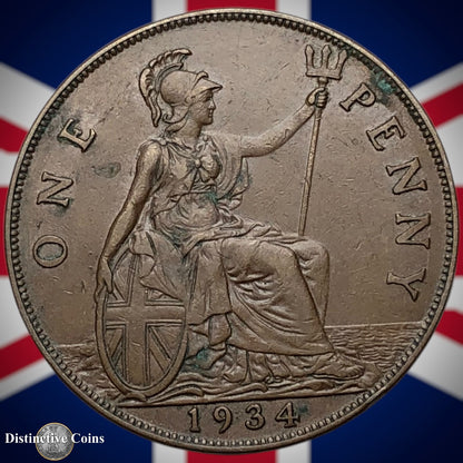 Great Britain 1934 Penny 1d GB7153