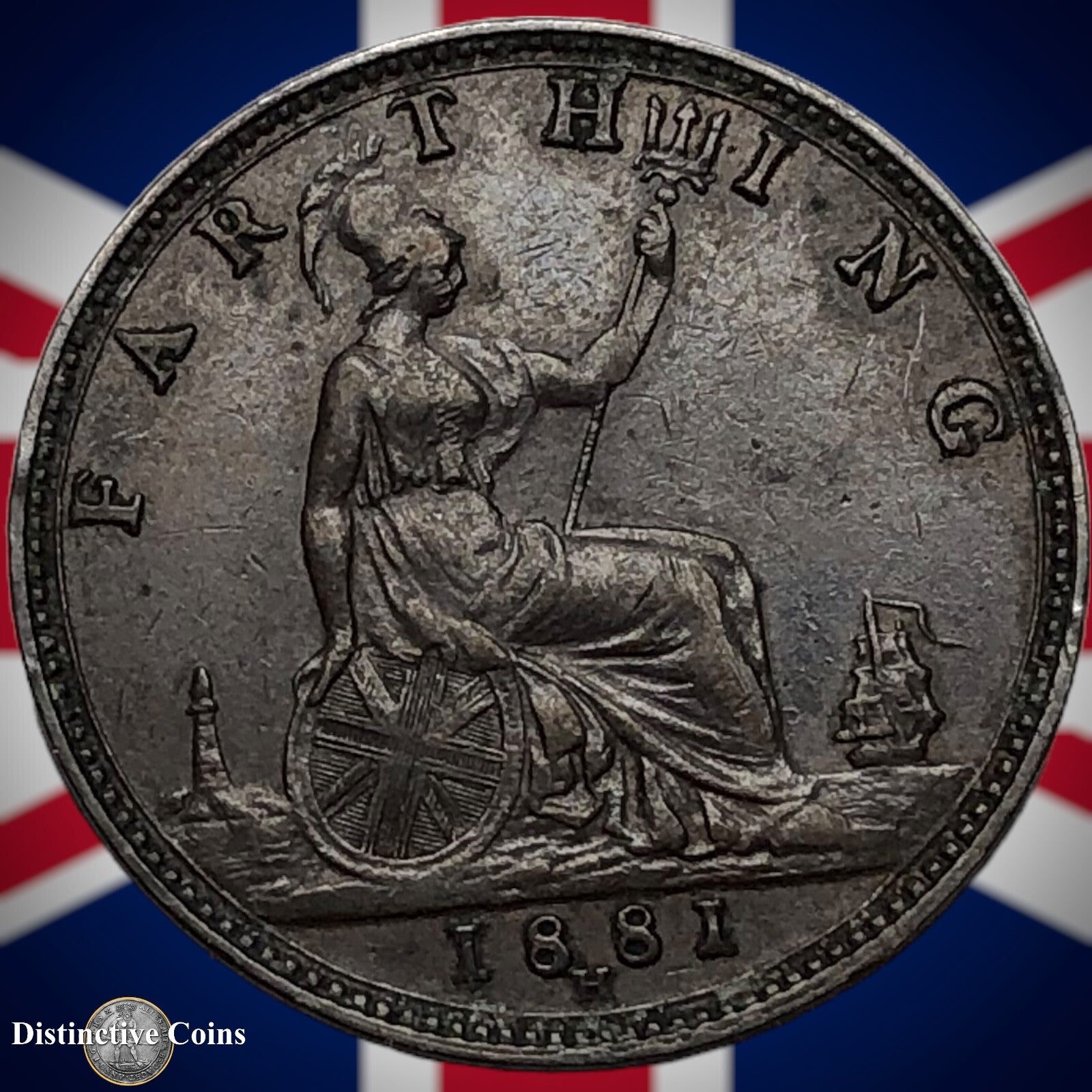 Great Britain 1881 H Farthing 1/4d GB3942