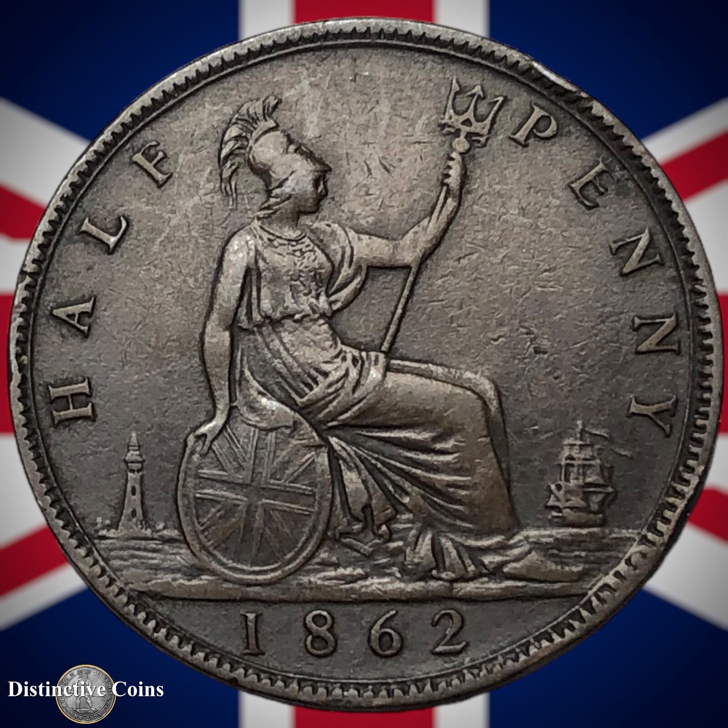 Great Britain 1862 Half Penny 1/2d GB5423