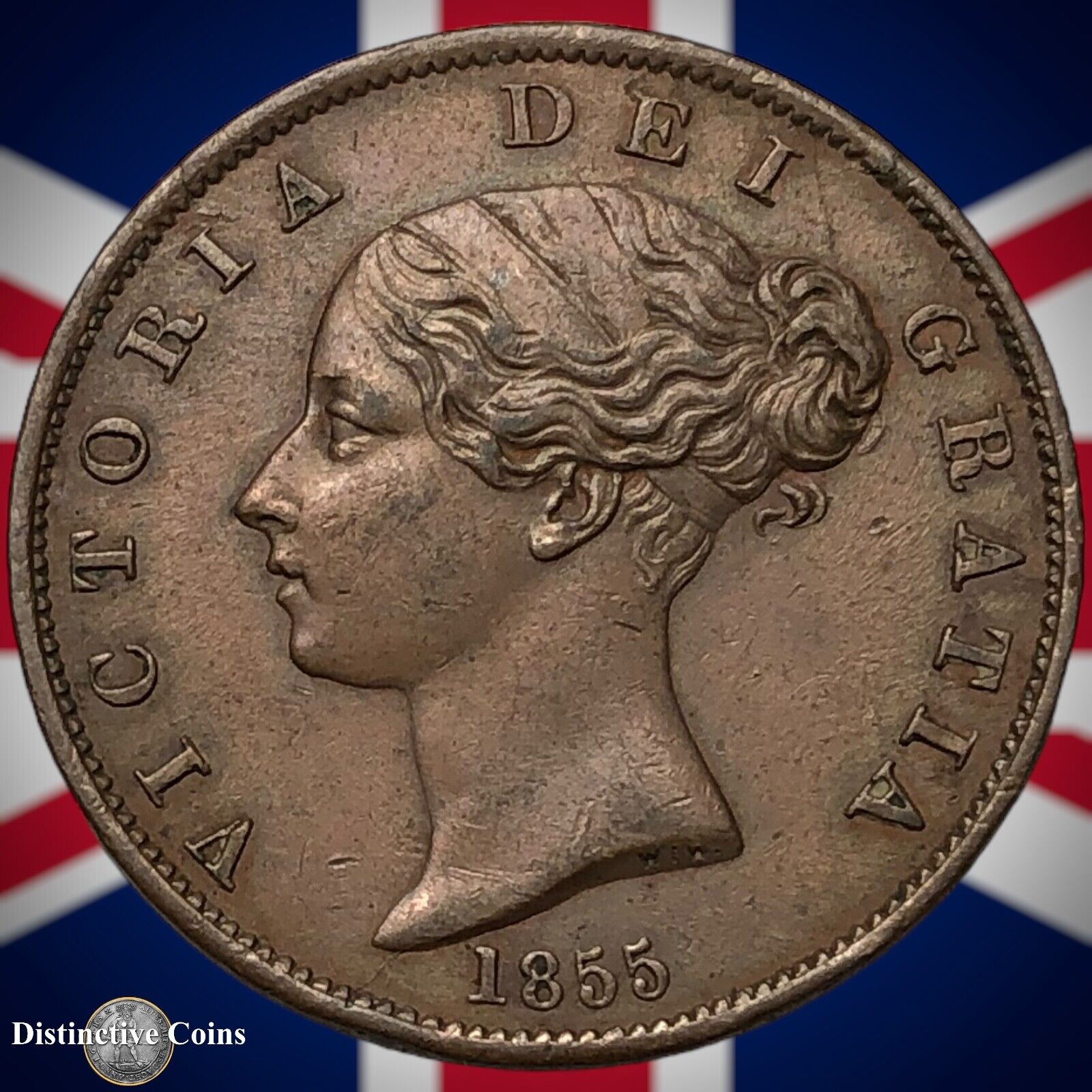 Great Britain 1855 Half Penny 1/2d GB5314