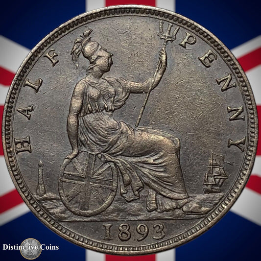 Great Britain 1893 Half Penny 1/2d GB5708