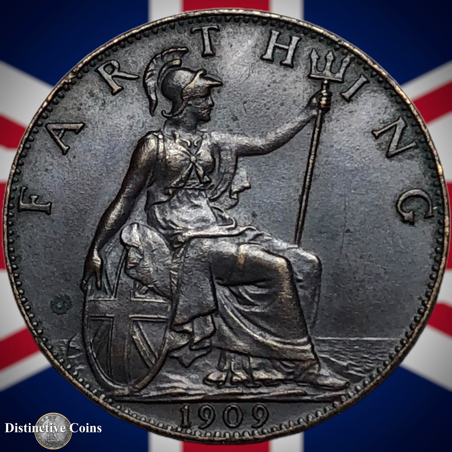 Great Britain 1909 Farthing 1/4d GB4633