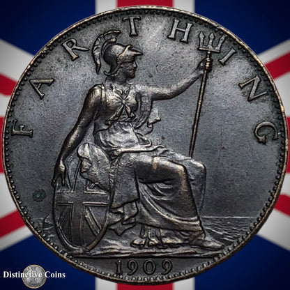 Great Britain 1909 Farthing 1/4d GB4633