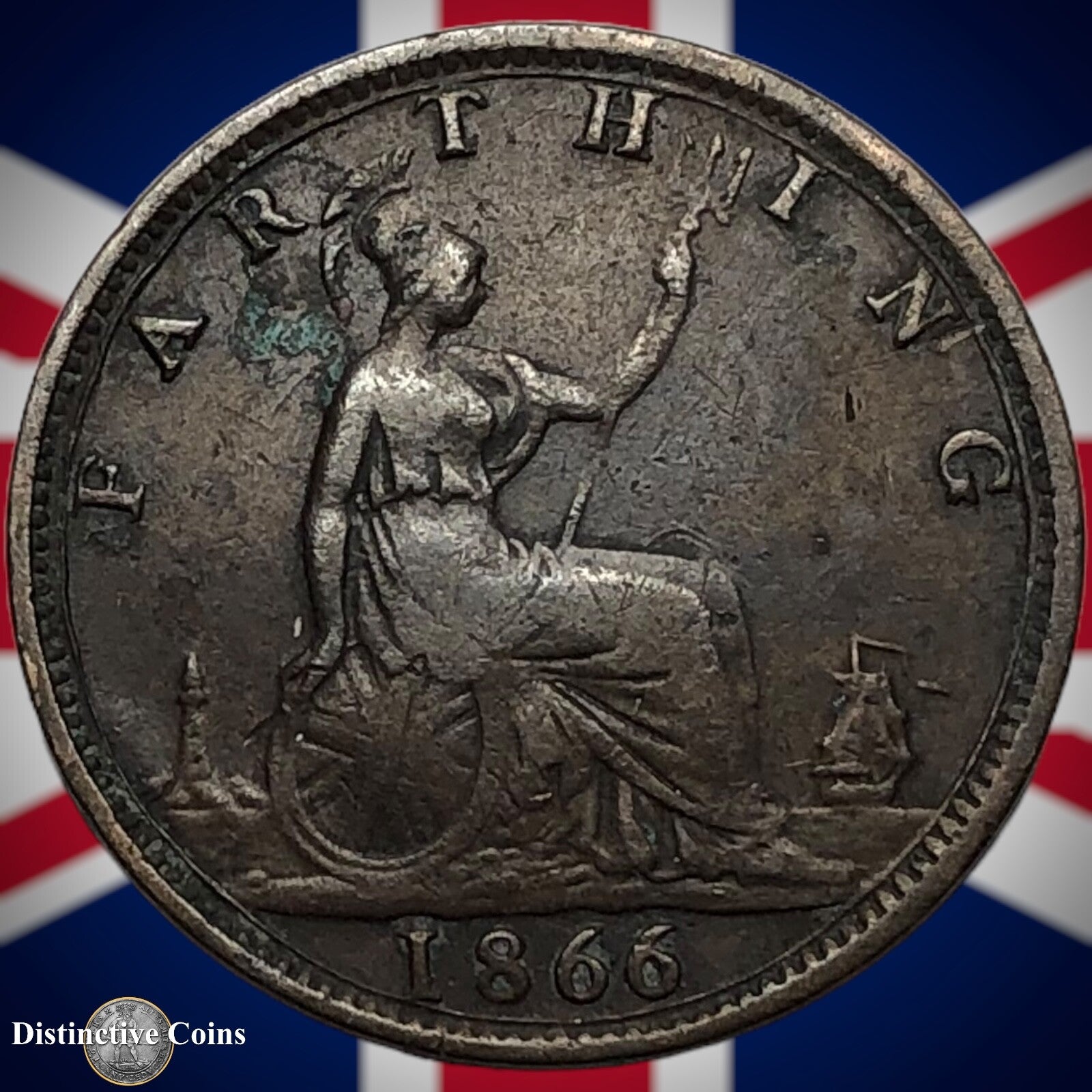 Great Britain 1866 Farthing 1/4d GB3555