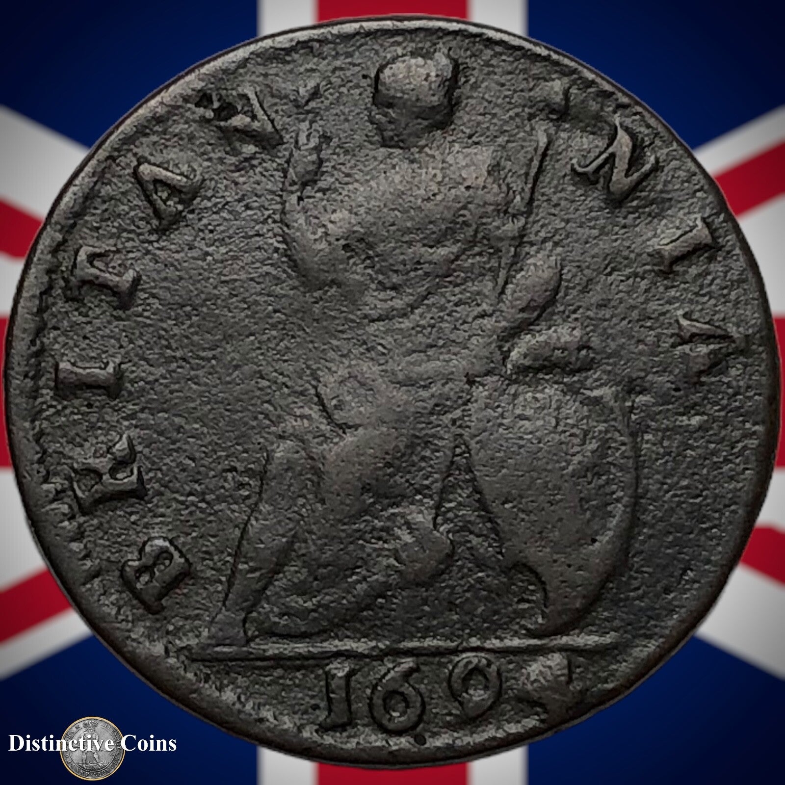 Great Britain 1694 Farthing 1/4d GB3154