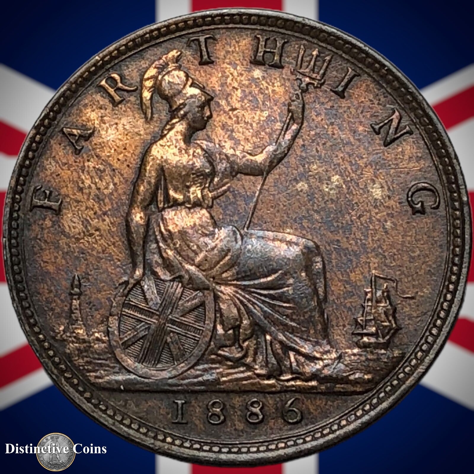 Great Britain 1886 Farthing 1/4d GB4205