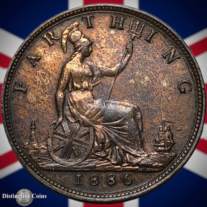 Great Britain 1886 Farthing 1/4d GB4205