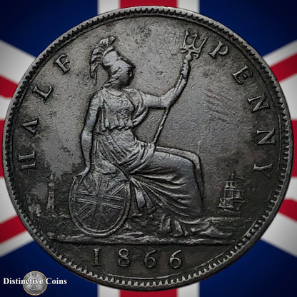 Great Britain 1866 Half Penny 1/2d GB5484