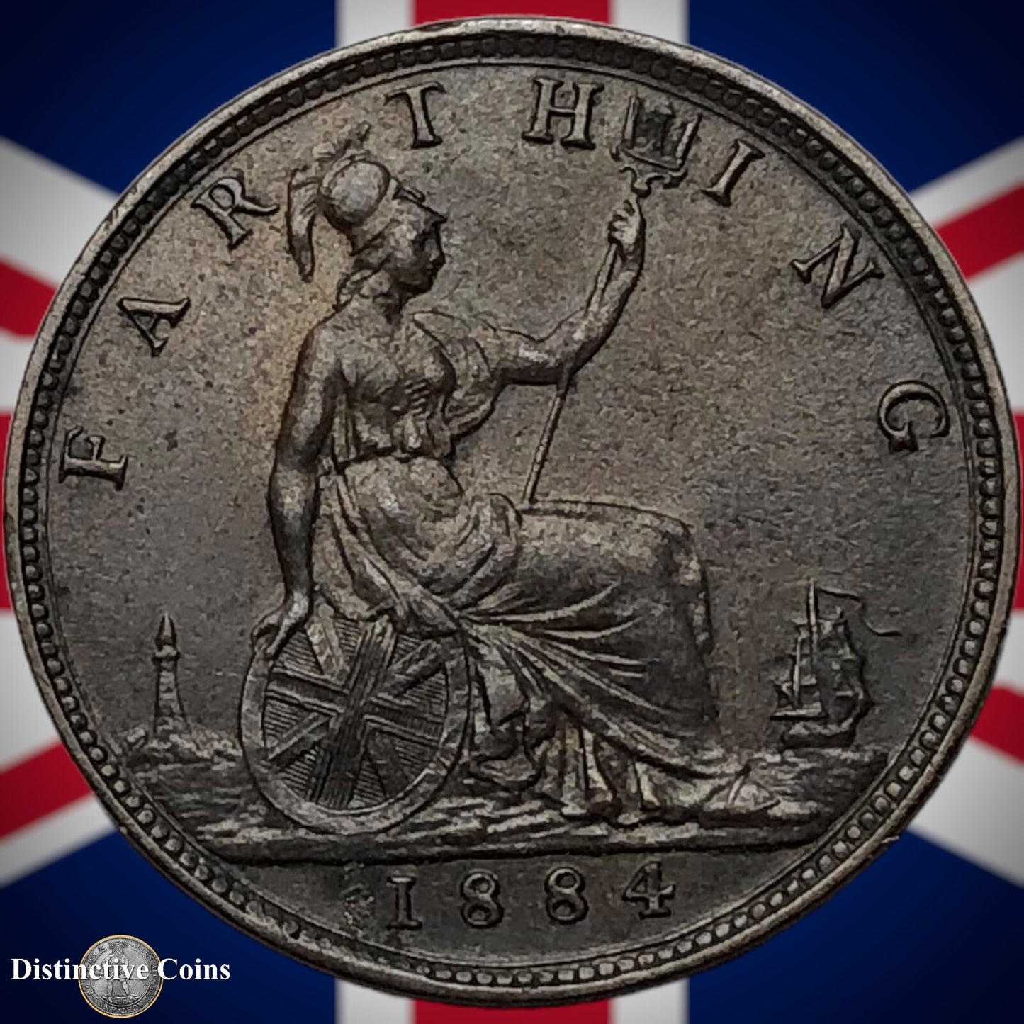 Great Britain 1884 Farthing 1/4d GB4112