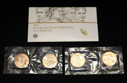 Lot of 3 First Spouse Bronze Medal Series (x2 2010, x1 2011)  B450