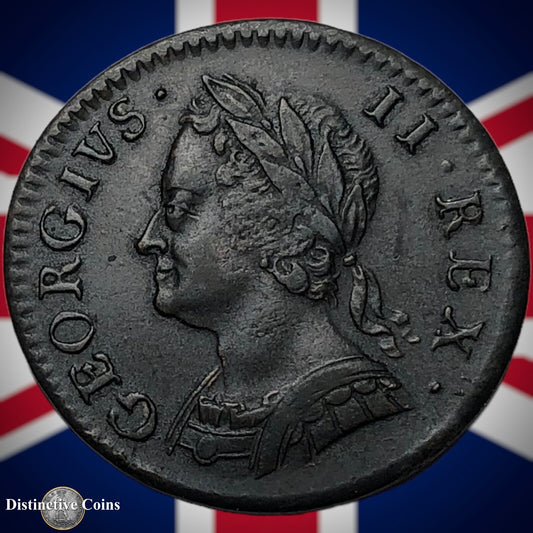 Great Britain 1754 Farthing 1/4d GB3185