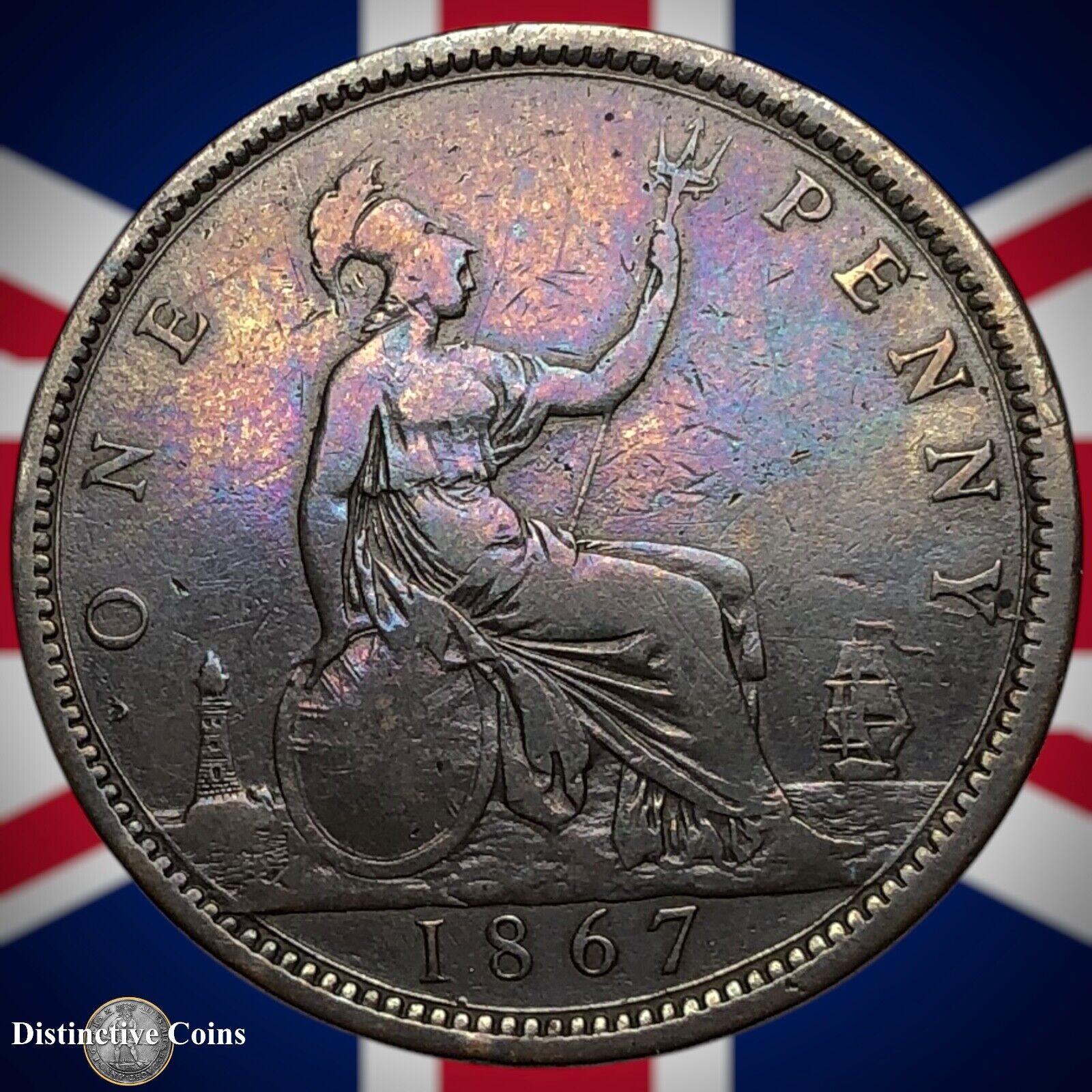 Great Britain 1867 Penny 1d GB6294