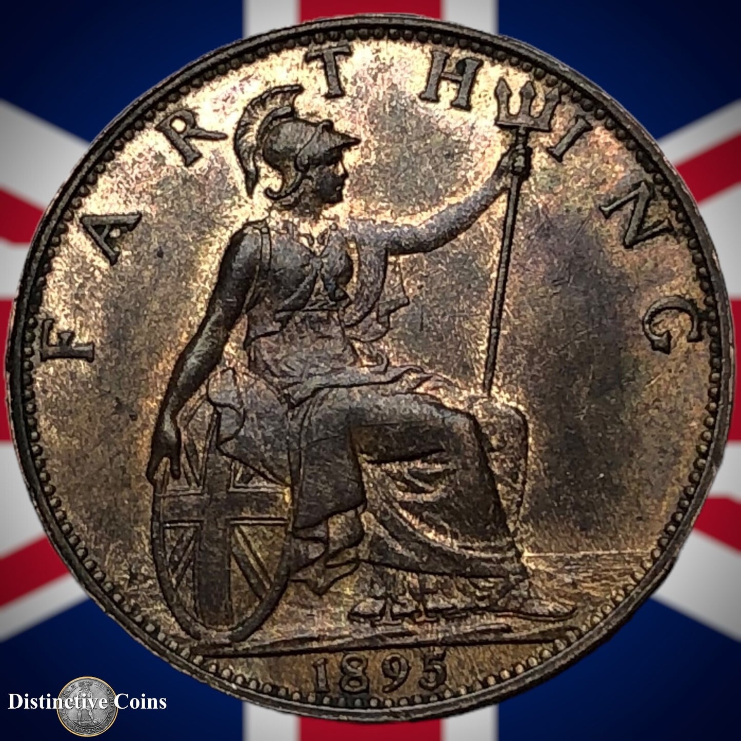 Great Britain 1895 Farthing 1/4d GB4419