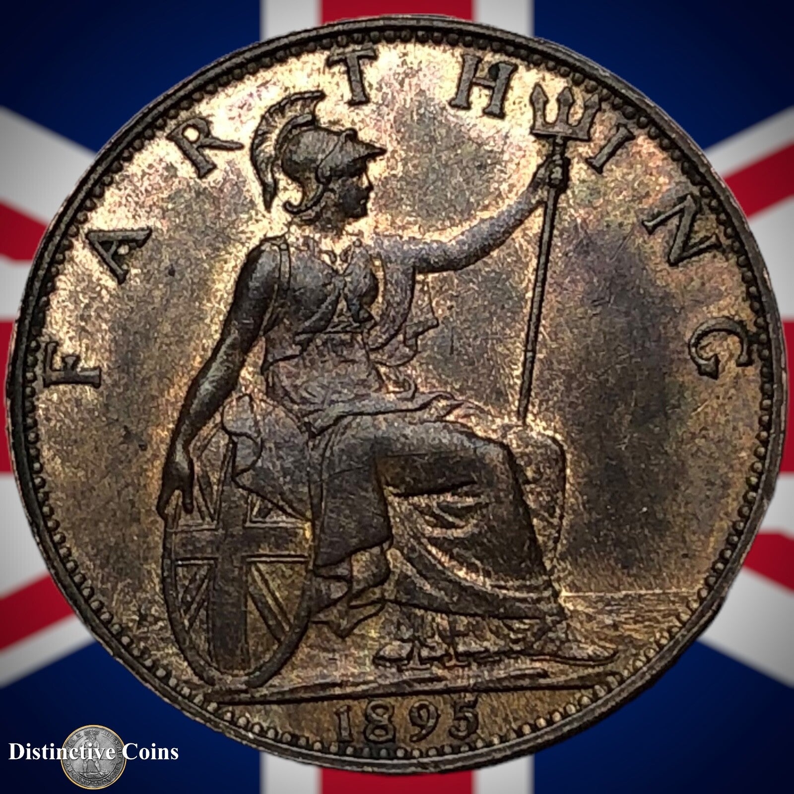 Great Britain 1895 Farthing 1/4d GB4419