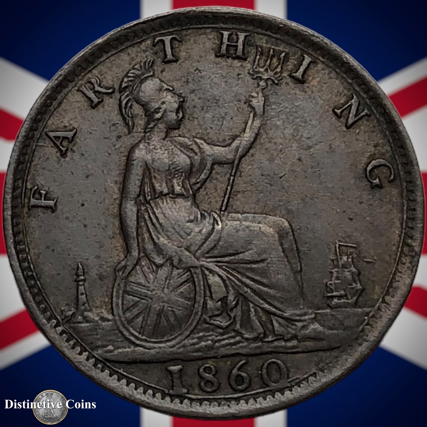 Great Britain 1860 Farthing 1/4d GB3486