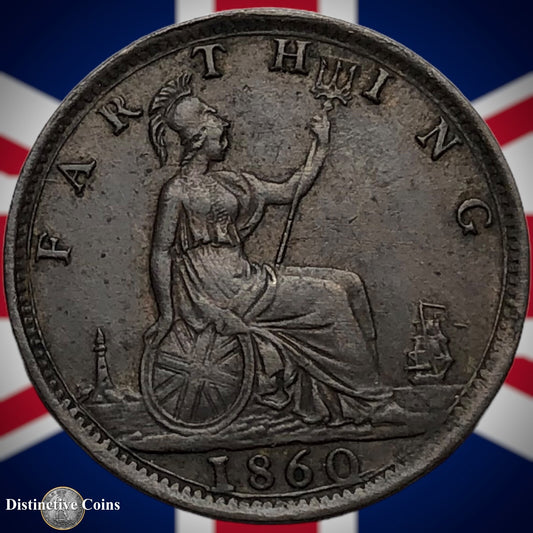 Great Britain 1860 Farthing 1/4d GB3486