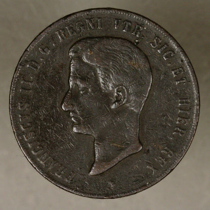 Italy- Naples 1859 10 Tornes VF