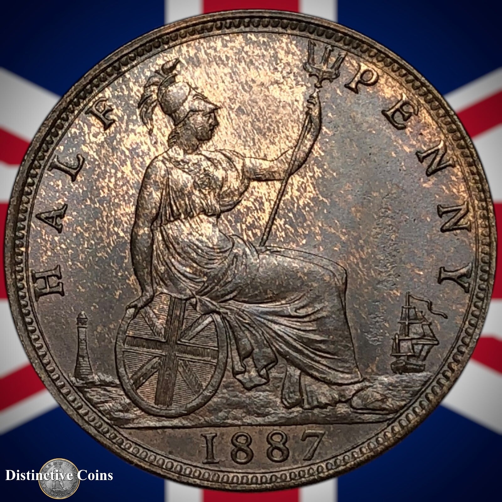 Great Britain 1887 Half Penny 1/2d GB5622