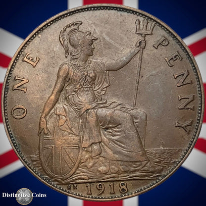 Great Britain 1918 KN Penny 1d GB6896