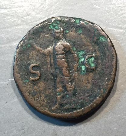 ANCIENT ROME  Domitian 81-96 AD AE-As Rome Mint   #A467