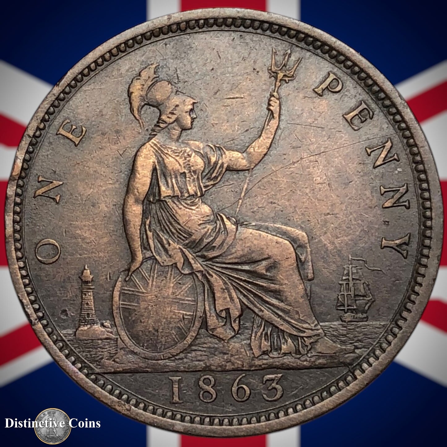 Great Britain 1863 Penny 1d GB6249
