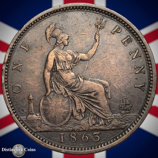 Great Britain 1863 Penny 1d GB6249