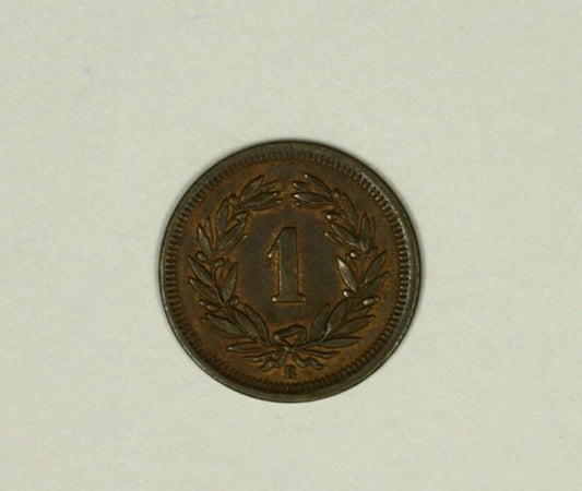 Switzerland  Rappen 1872  AU  A939