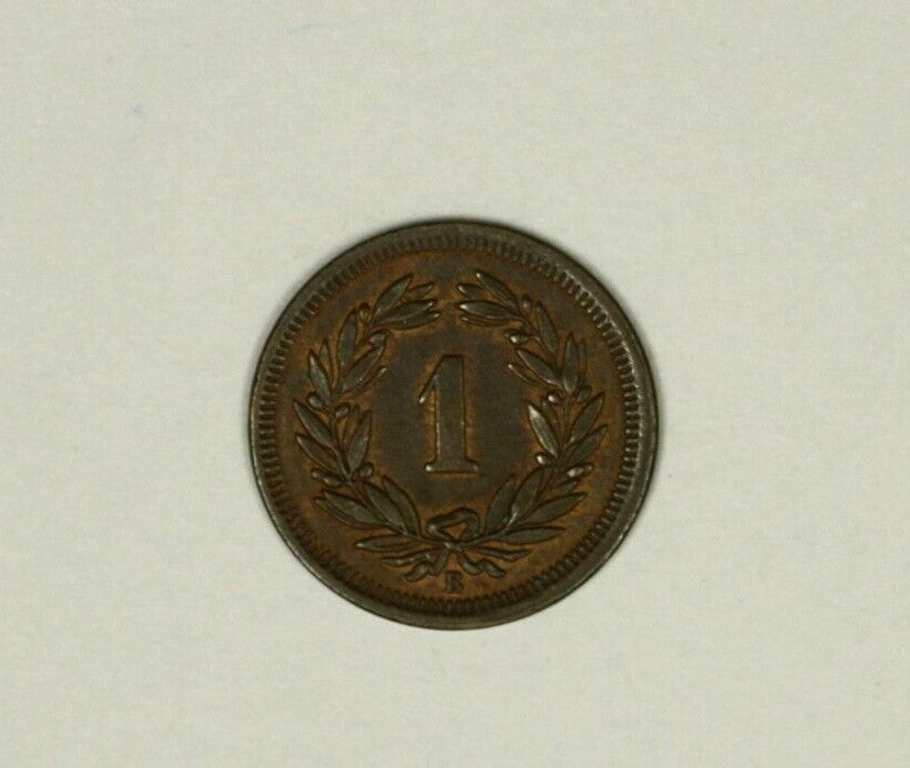 Switzerland  Rappen 1872  AU  A939