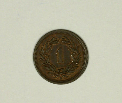Switzerland  Rappen 1872  AU  A939