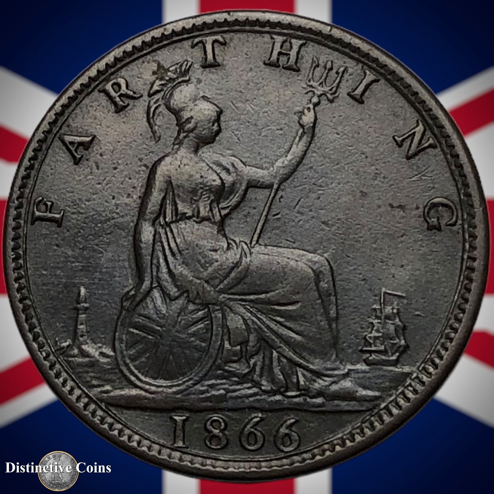 Great Britain 1866 Farthing 1/4d GB3584