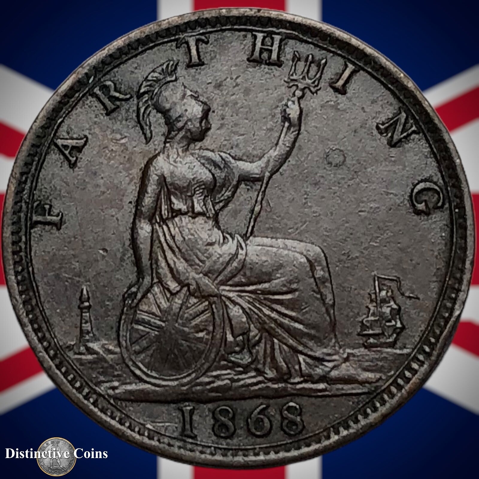 Great Britain 1868 Farthing 1/4d GB3624