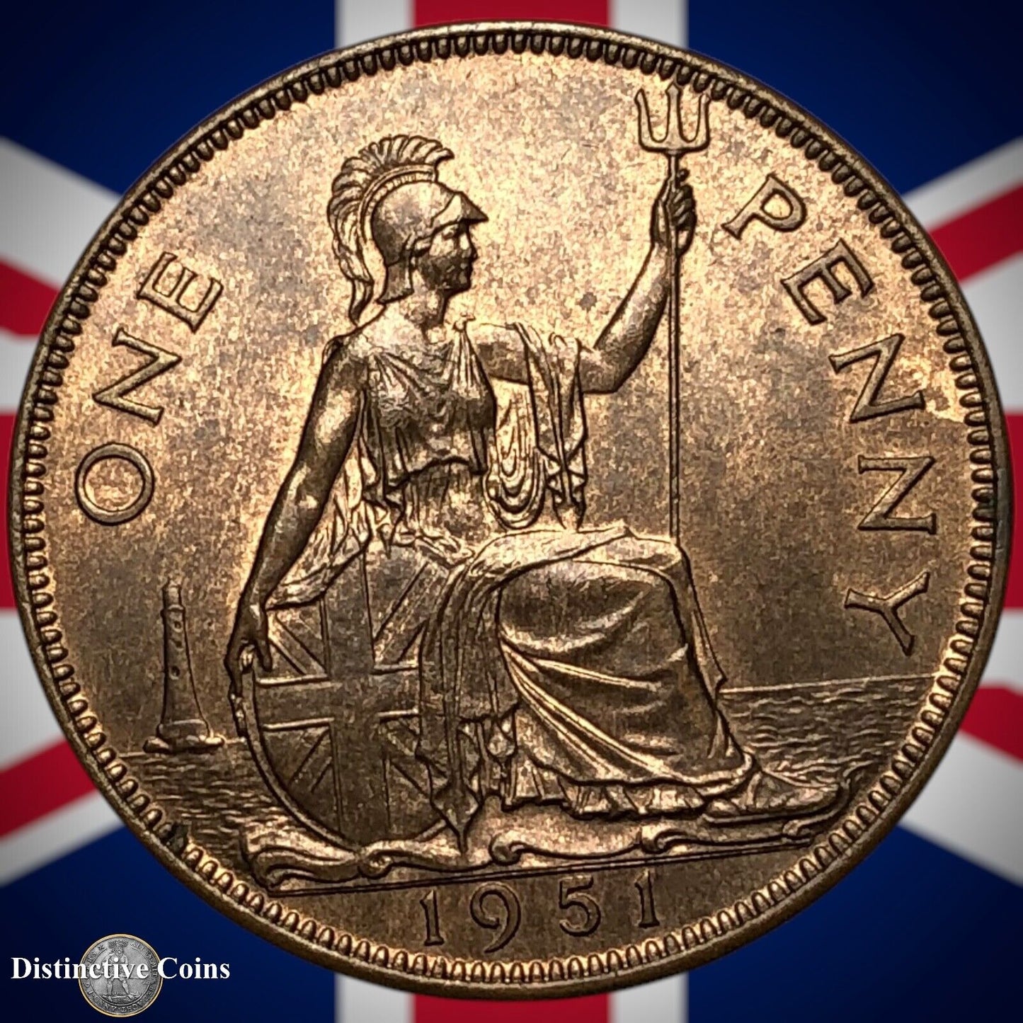 Great Britain 1951 Penny 1d GB7340