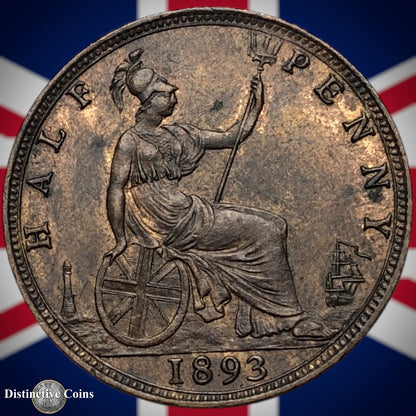 Great Britain 1893 Half Penny 1/2d GB5716