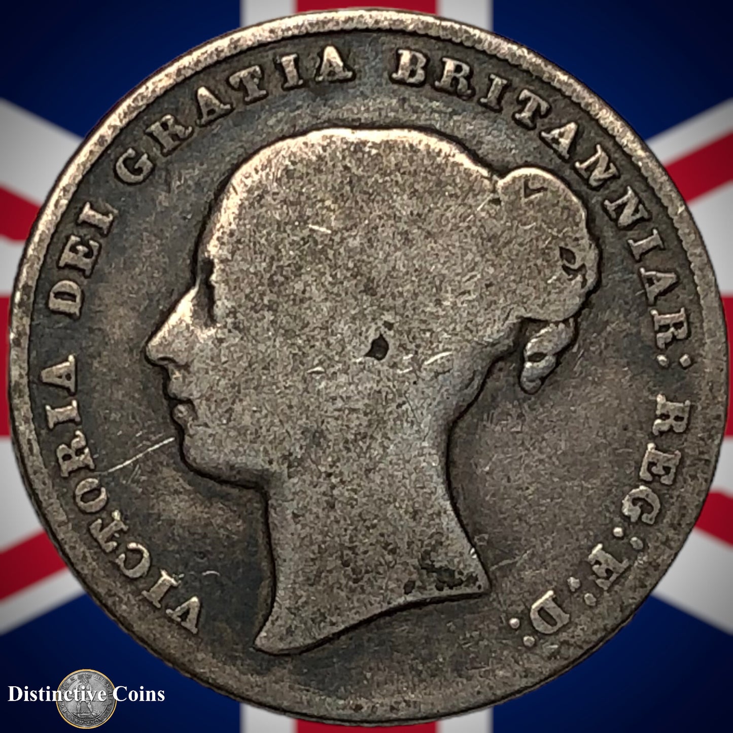 Great Britain 1845 British One Shilling GB0198
