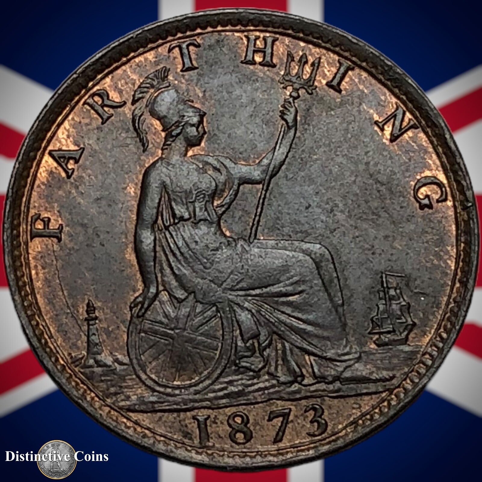 Great Britain 1873 Farthing 1/4d GB3702