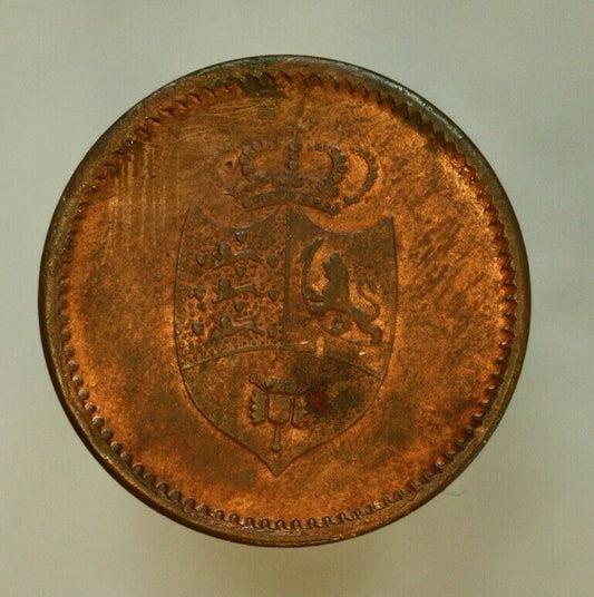 Denmark 1813 2 Skilling AU Some Red Few Scrapes Obverse  A504  XF=$255