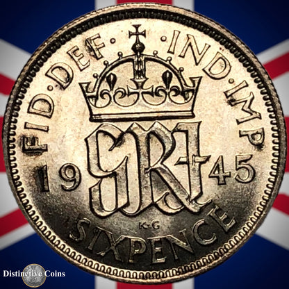 Great Britain 1945 Six Pence GB1767