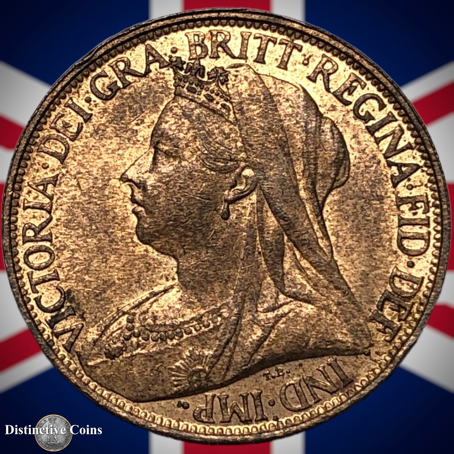 Great Britain 1895 Farthing 1/4d GB4416