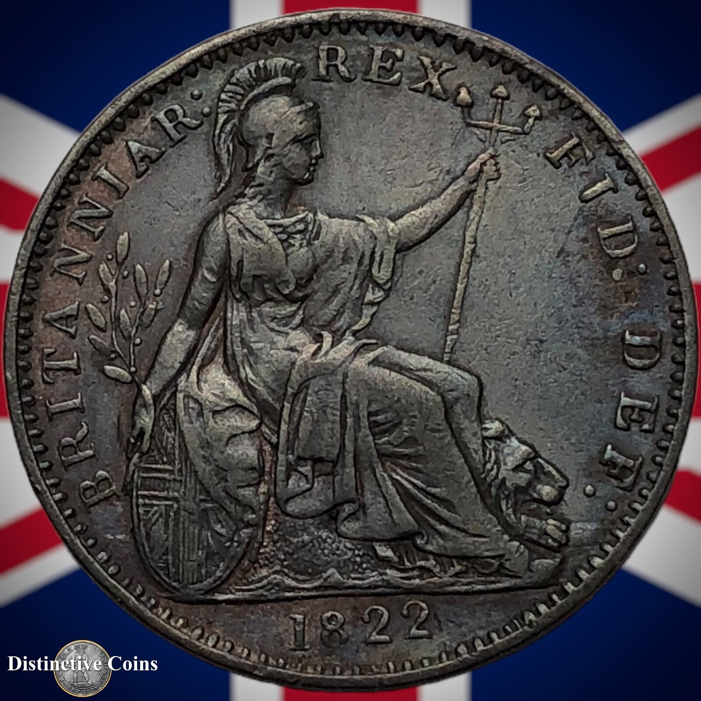 Great Britain 1822 Farthing 1/4d GB3247