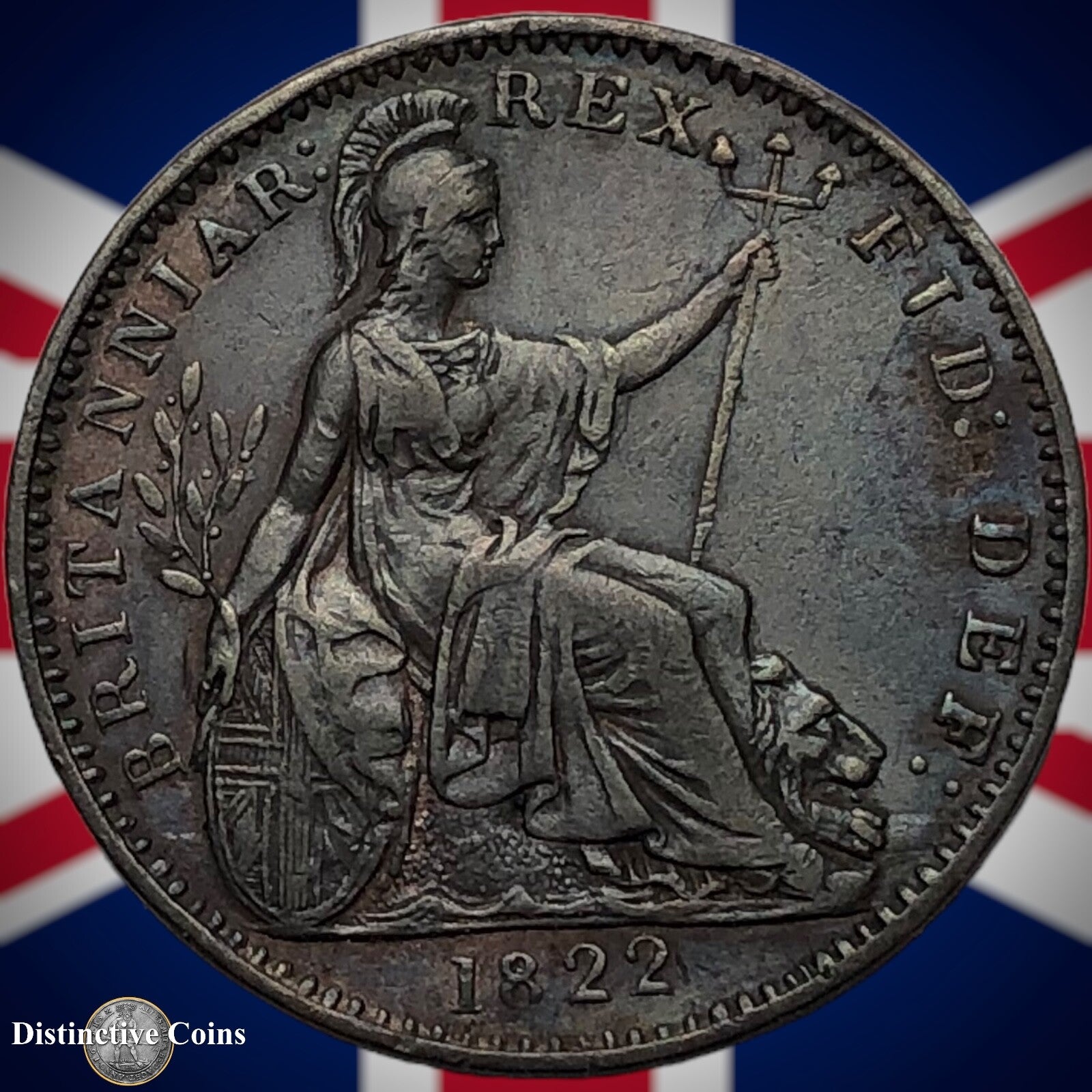 Great Britain 1822 Farthing 1/4d GB3247