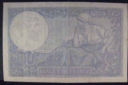 1941 France, Bank of, 10 Francs, Circulated Nice   