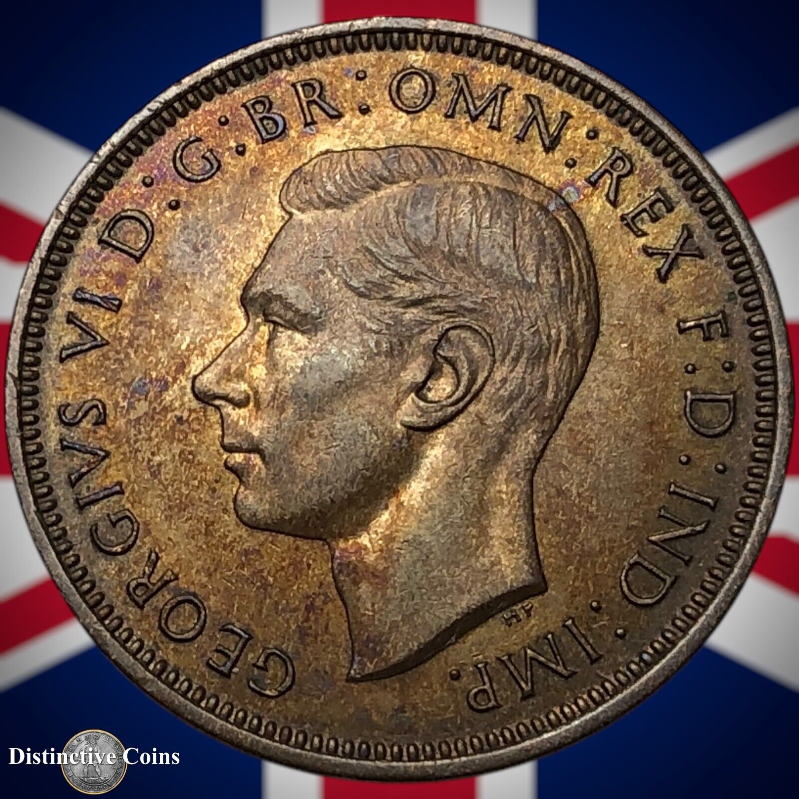 Great Britain 1938 Half Penny 1/2d GB6013