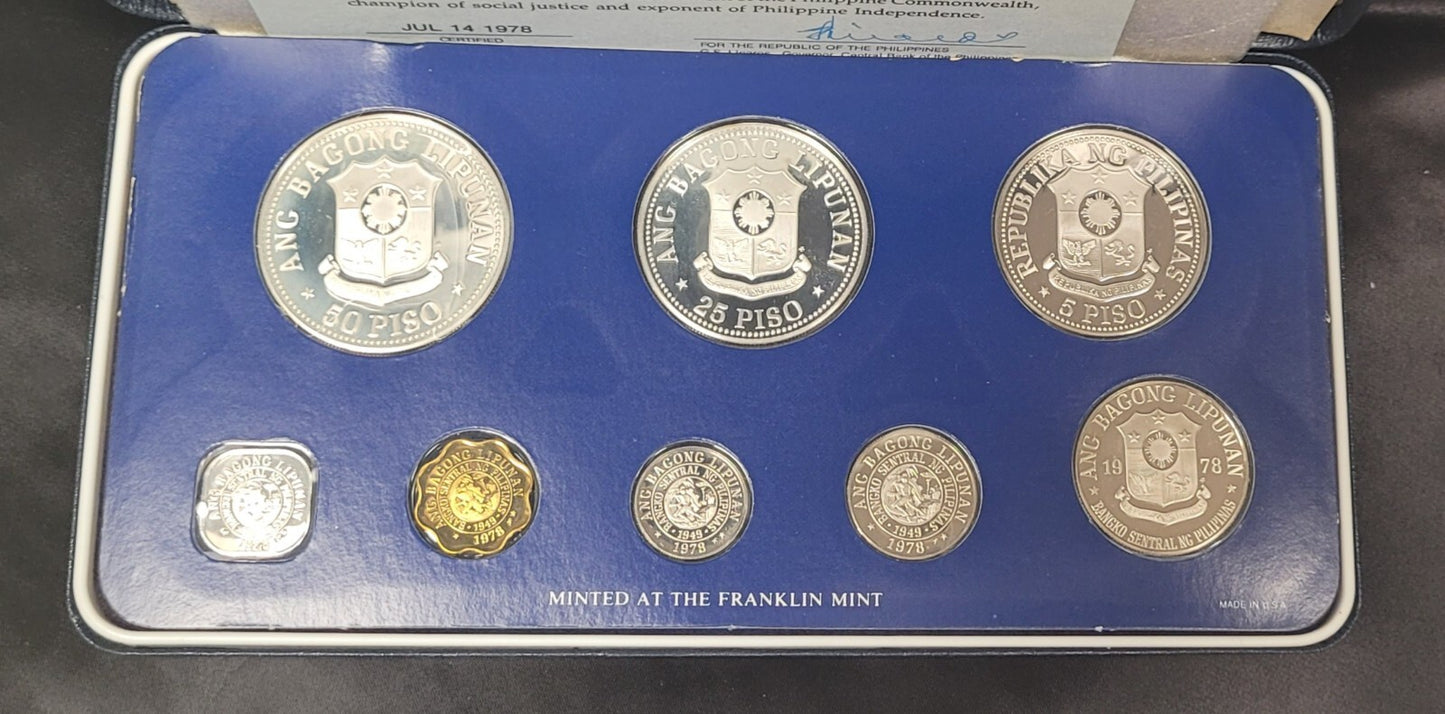 Philippines 1978 8-Coin Proof Set Original Packaging B533