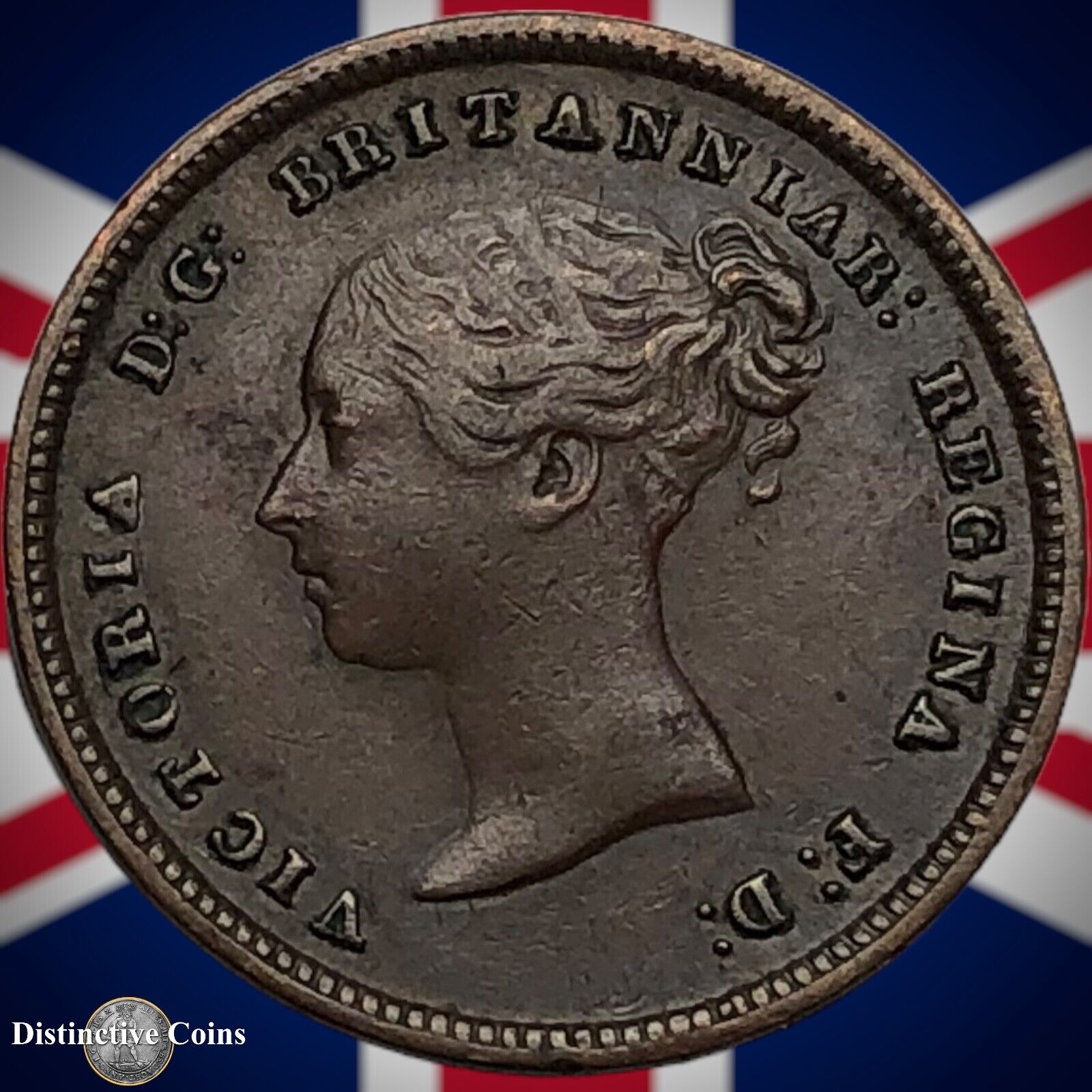 Great Britain 1844 Half Farthing 1/2 Penny GB3083