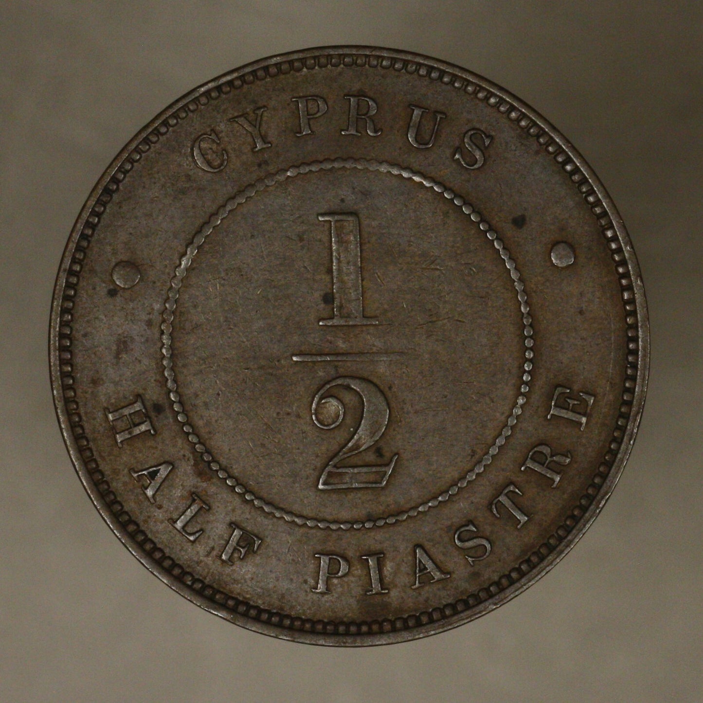 Cyprus 1879 1/2 Half Piastre 